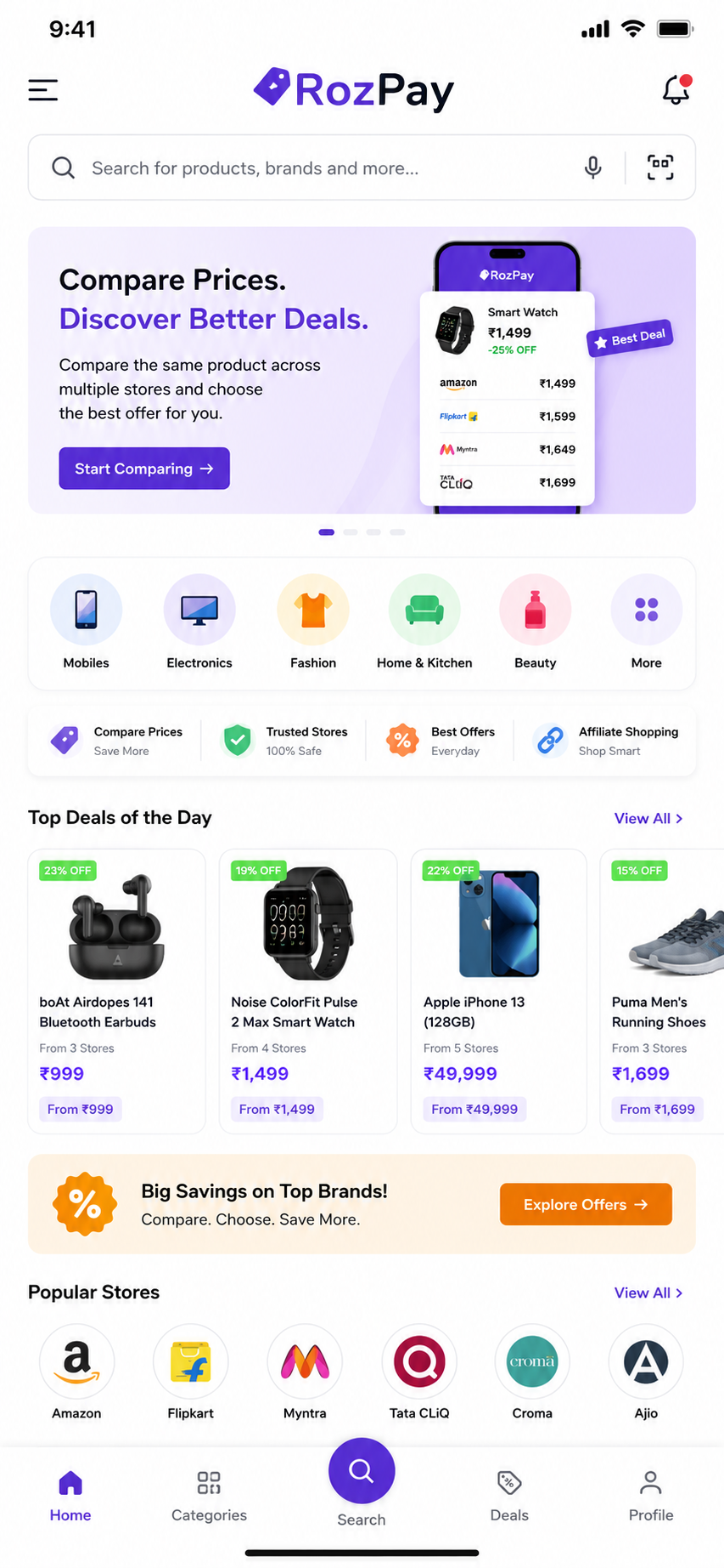 RozPay Price Comparison