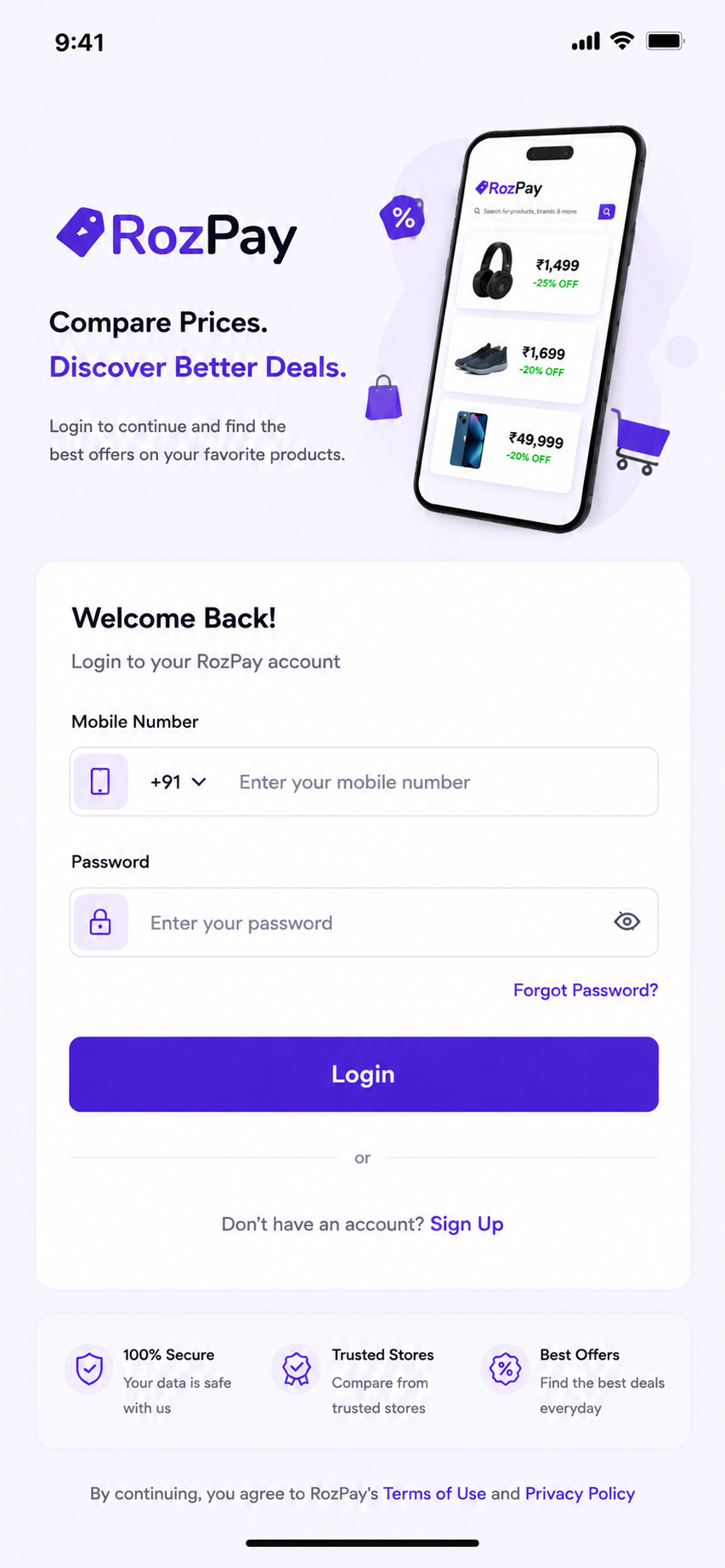 RozPay Product Comparison